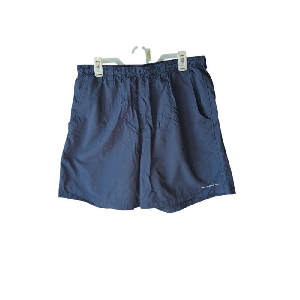 Columbia Shorts Backpacking Hiking Camping Mesh Pockets Men XL Navy Blue